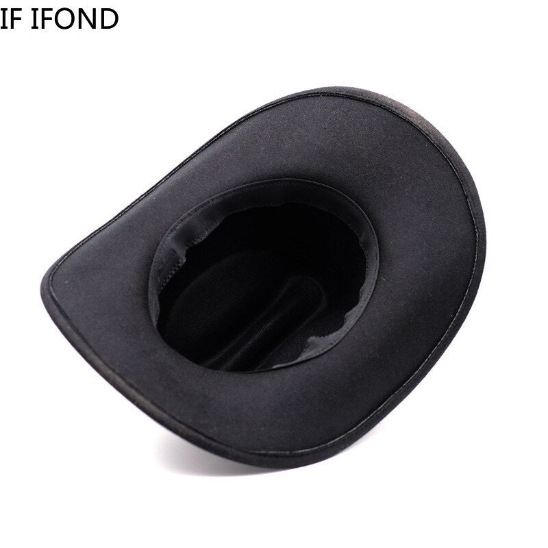 New Vintage Western Cowboy Hat | Western Cowboy Wide Cowboy Hat - New