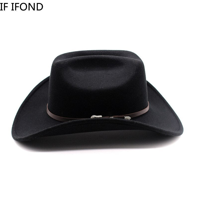 New Vintage Western Cowboy Hat | Western Cowboy Wide Cowboy Hat - New