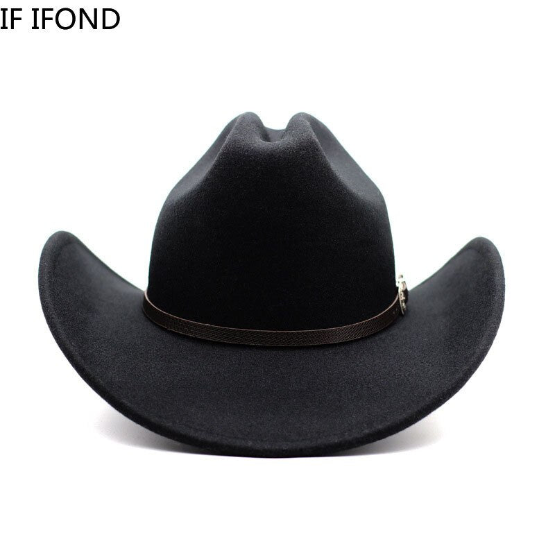 New Vintage Western Cowboy Hat | Western Cowboy Wide Cowboy Hat - New