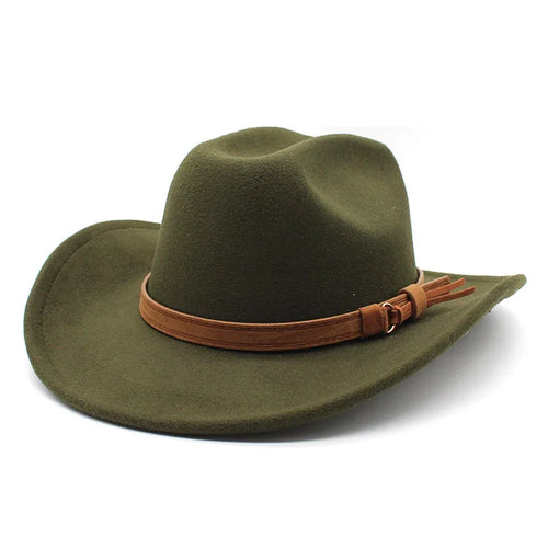 Winter Autumn Men's Western Women Cowboy Hat For Gentleman Lady