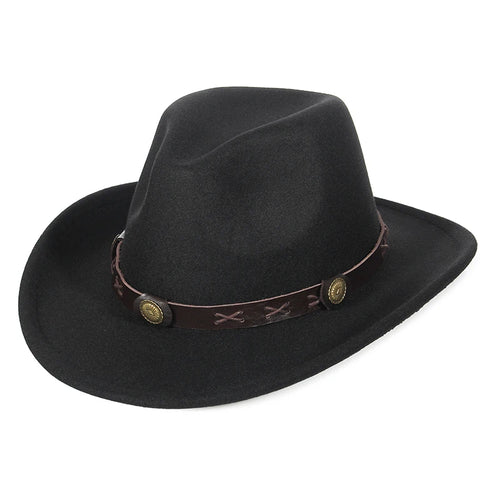 Fashion Women Men Fedoras Western Cowboy Hat Lady Sombrero Hombre