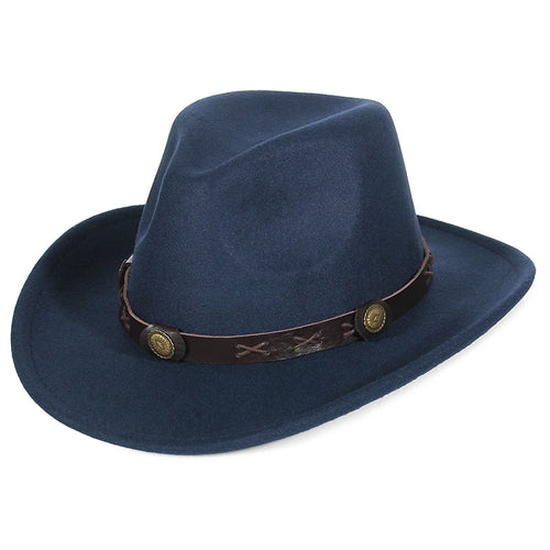 Fashion Women Men Fedoras Western Cowboy Hat Lady Sombrero Hombre