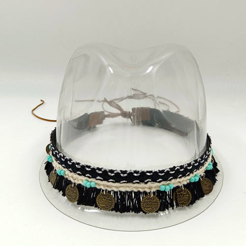 Fedora hat accessories, cow belt, men's and women's straw hat, cowboy
