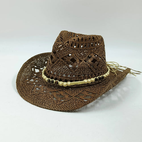 Western Cowboy Straw hat women Fashion Large Brim straw hat Party