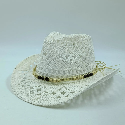 Western Cowboy Straw hat women Fashion Large Brim straw hat Party