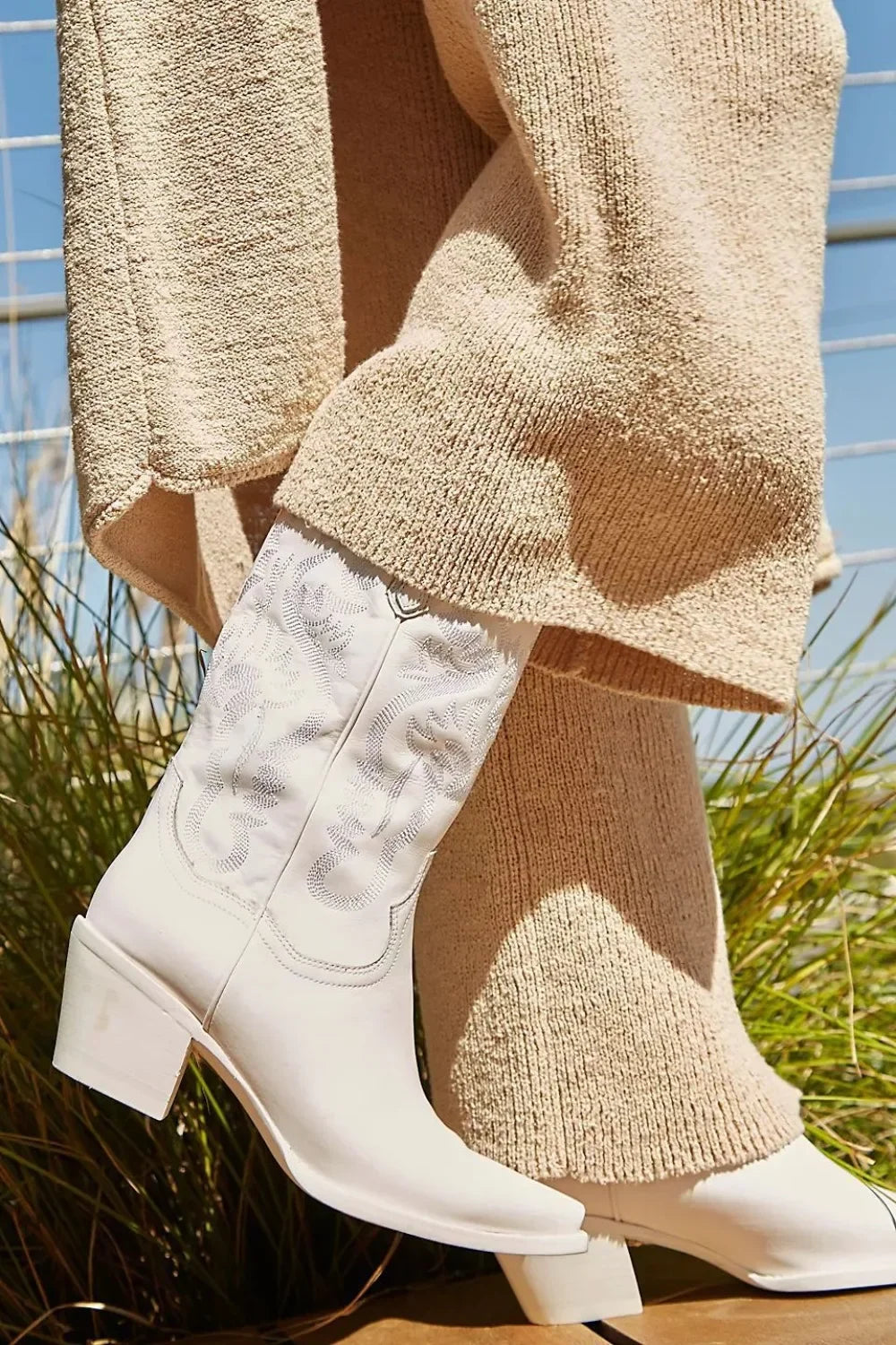 Women's Embroidered Western Knee High Boots Cowboy Cowgirl Boots