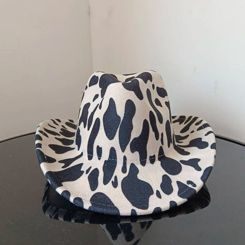 Cowboy hat cow head accessories cowboy hat monochrome felt hat men and