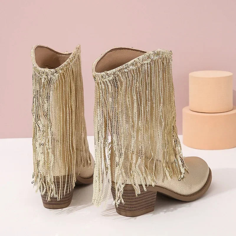 Girls Boots Autumn Winter Toddler Kids Princess Fashion Middle Calf