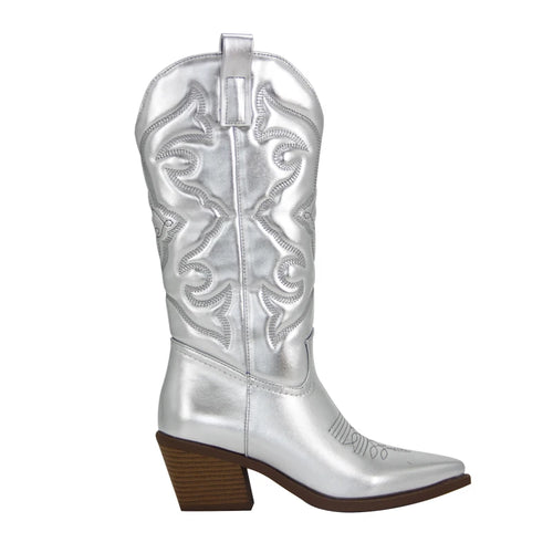Chunky Heels Crazy Colored CowGurl Boots