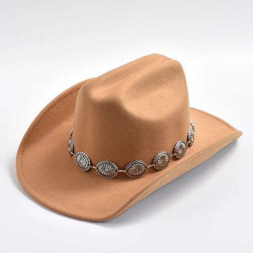 New Western Cowboy Hat for Women's Photo Props Cowgirl Jazz Hats Party