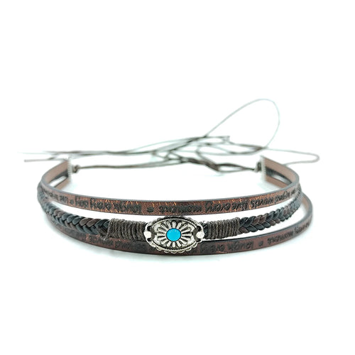 New embroidered bull head accessories men's cowboy hat belt decoration