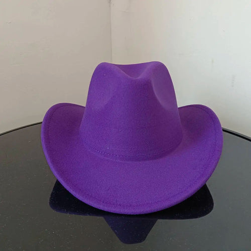 Cowboy hat cow head accessories cowboy hat monochrome felt hat men and