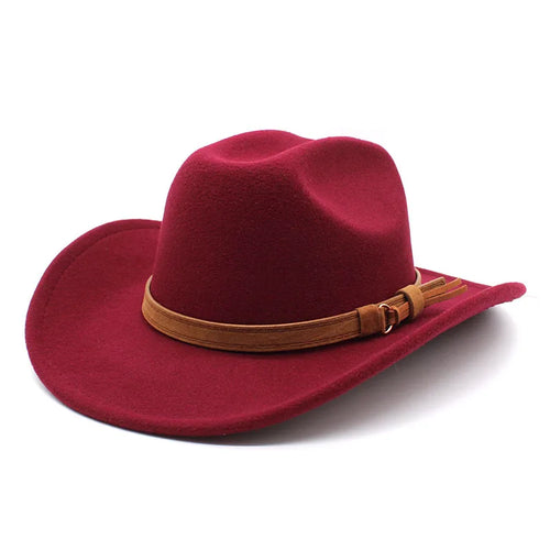 Winter Autumn Men's Western Women Cowboy Hat For Gentleman Lady