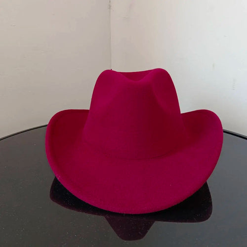 Cowboy hat cow head accessories cowboy hat monochrome felt hat men and