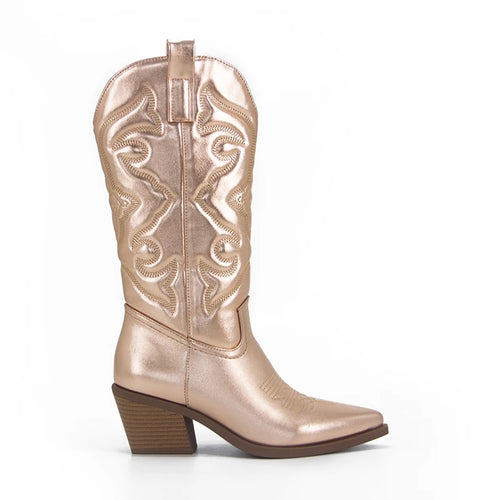 Chunky Heels Crazy Colored CowGurl Boots