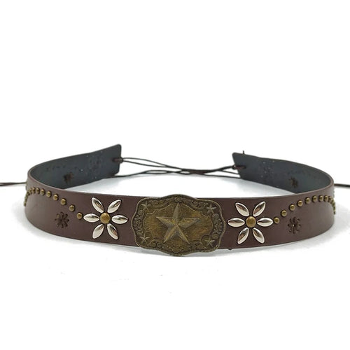 Fedora hat accessories, cow belt, men's and women's straw hat, cowboy