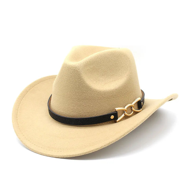 Vintage Unisex Vintage Wide brim fedora hat Cowboy hat cowboy girl