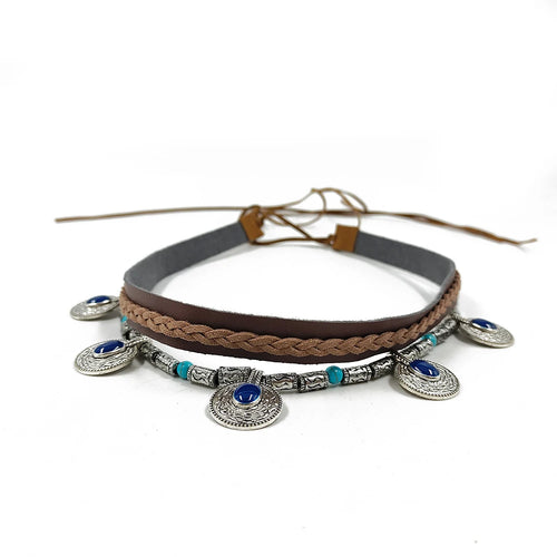 New embroidered bull head accessories men's cowboy hat belt decoration
