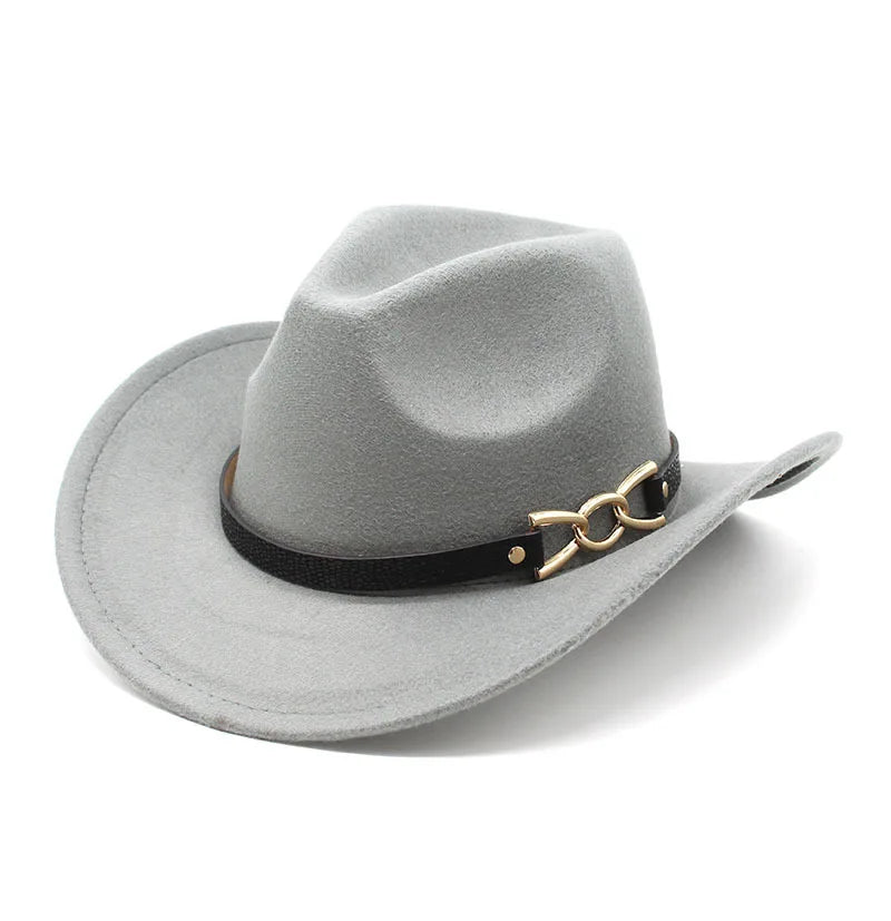 Vintage Unisex Vintage Wide brim fedora hat Cowboy hat cowboy girl