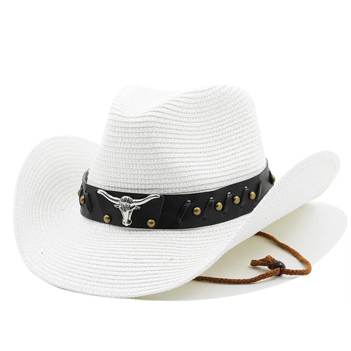 Bauhinia New Straw Western Cowboy Hats For Men Women Summer Outdoor