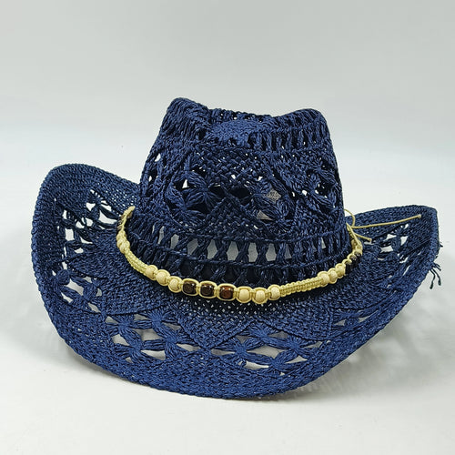 Western Cowboy Straw hat women Fashion Large Brim straw hat Party