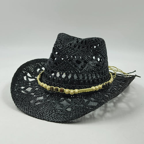 Western Cowboy Straw hat women Fashion Large Brim straw hat Party