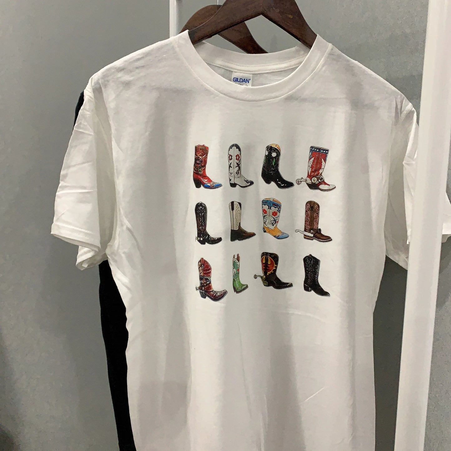 Boot Western T-Shirt Women T Shirt Summer Loose Vintage Boho Texas T