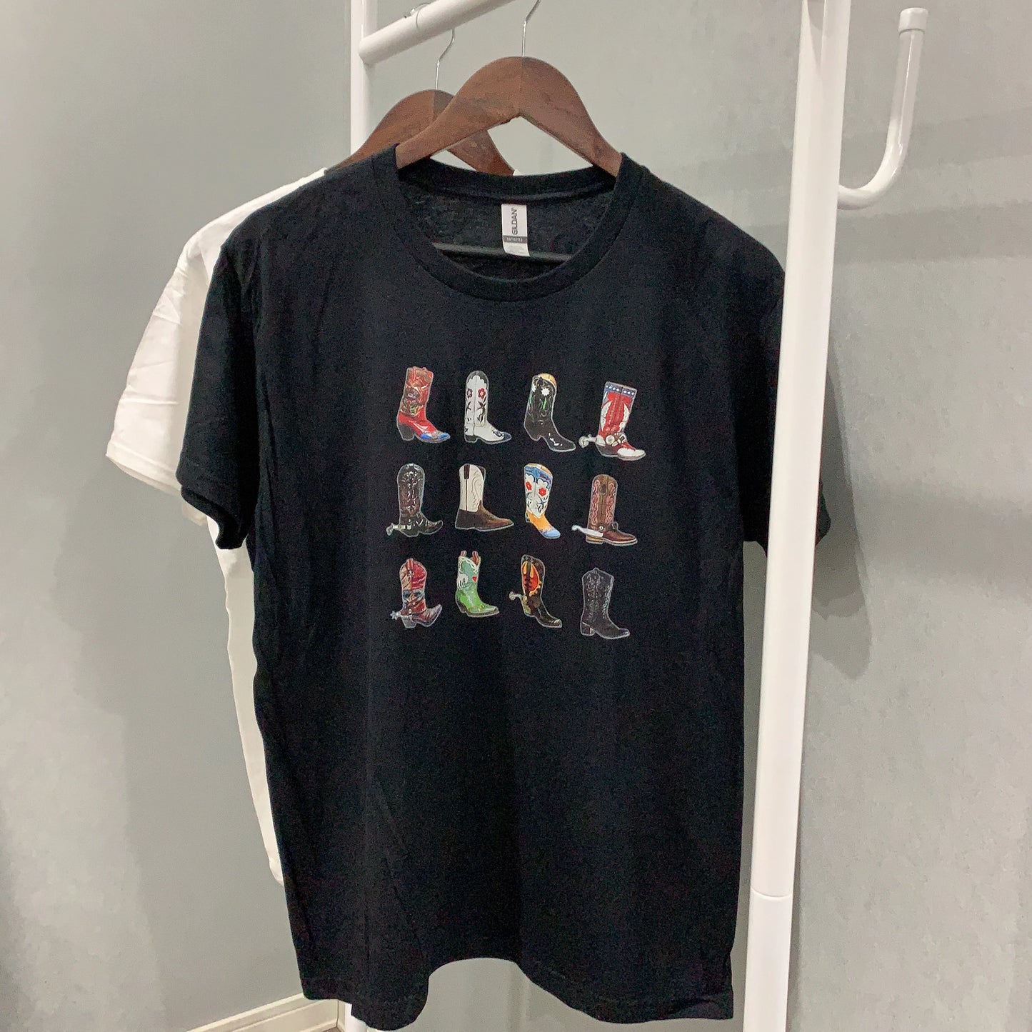 Boot Western T-Shirt Women T Shirt Summer Loose Vintage Boho Texas T