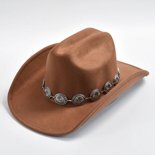 New Western Cowboy Hat for Women's Photo Props Cowgirl Jazz Hats Party