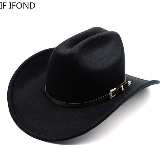 New Vintage Western Cowboy Hat | Western Cowboy Wide Cowboy Hat - New