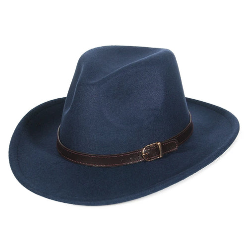 Fashion Women Men Fedoras Western Cowboy Hat Lady Sombrero Hombre