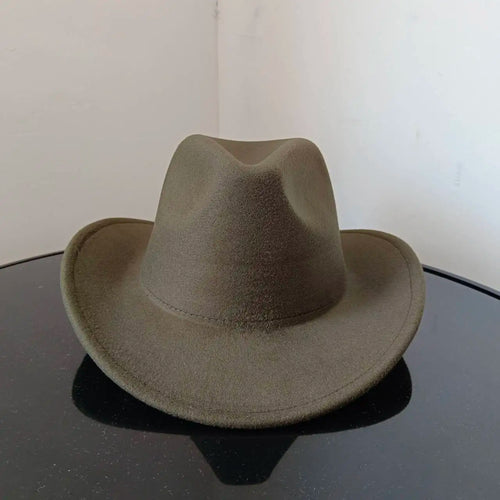 Cowboy hat cow head accessories cowboy hat monochrome felt hat men and