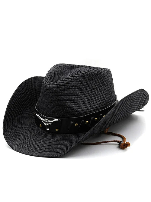 Bauhinia New Straw Western Cowboy Hats For Men Women Summer Outdoor