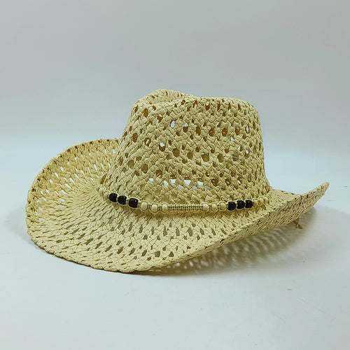 Western Cowboy Straw hat women Fashion Large Brim straw hat Party