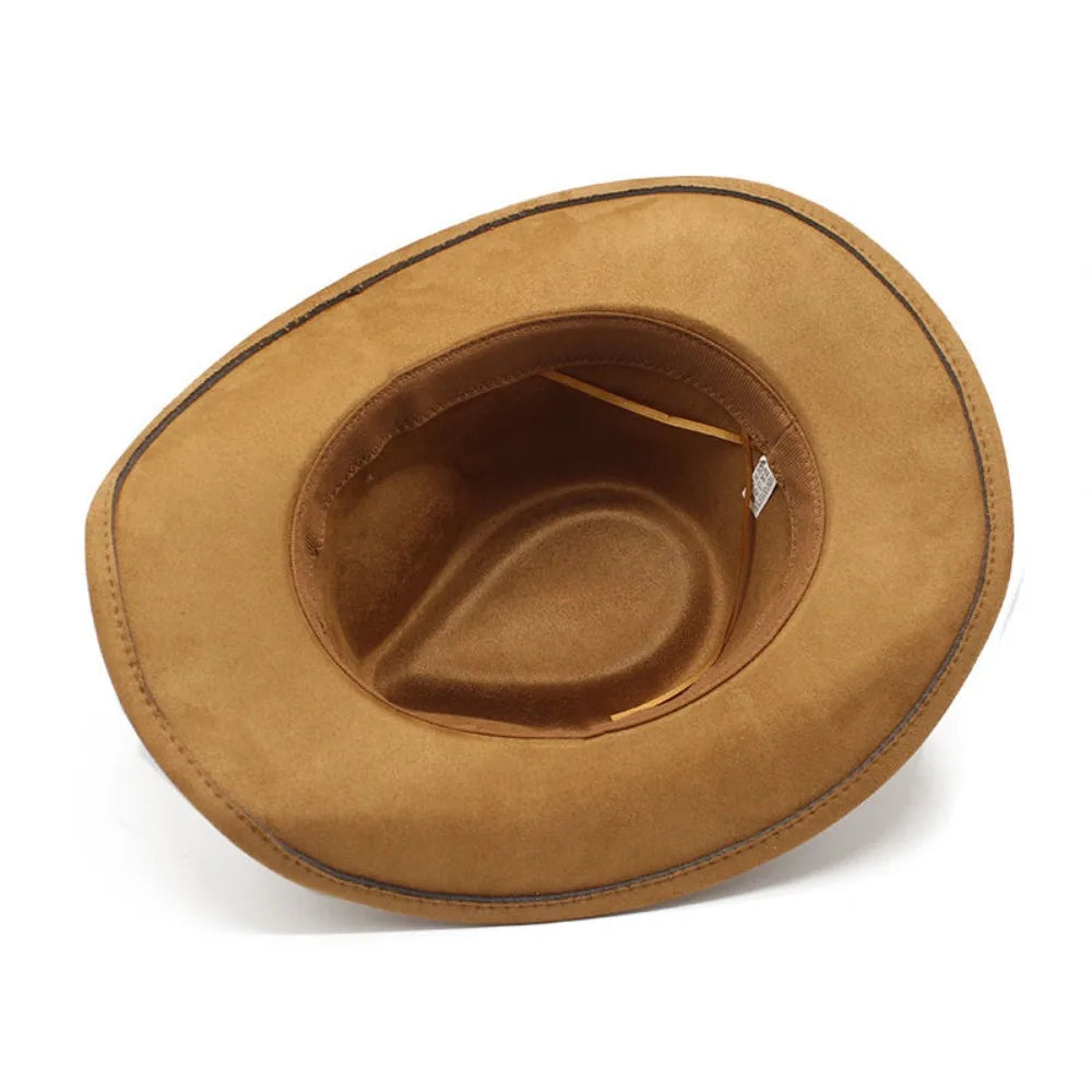 Western Cowboy Hat Jazz Knight Hats For Men Ethnic Style Felt Hats