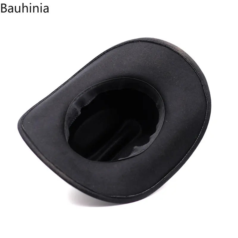 Bauhonia Vintage Western Cowboy Hat For Men Women Wide Brim Gentleman