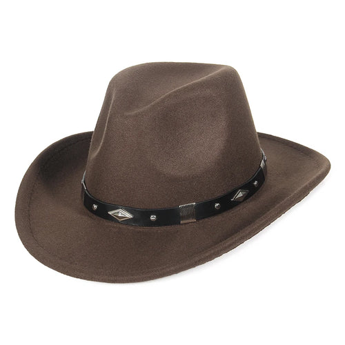 Fashion Women Men Fedoras Western Cowboy Hat Lady Sombrero Hombre