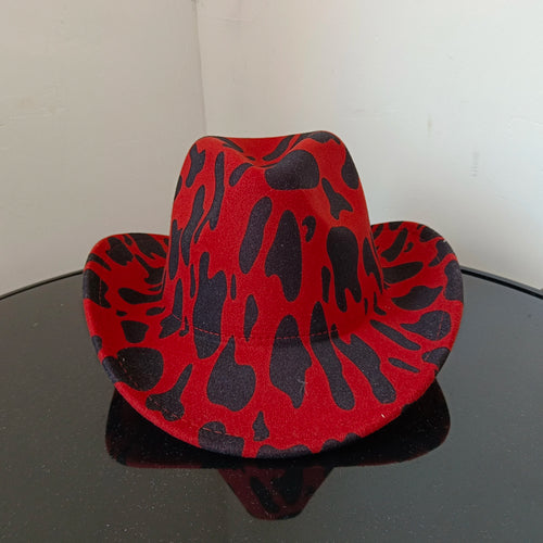 Cowboy hat cow head accessories cowboy hat monochrome felt hat men and