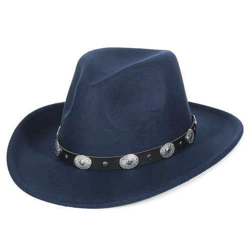 Fashion Women Men Fedoras Western Cowboy Hat Lady Sombrero Hombre