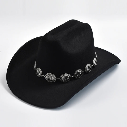 New Western Cowboy Hat for Women's Photo Props Cowgirl Jazz Hats Party