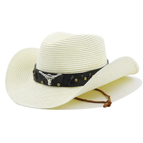 Bauhinia New Straw Western Cowboy Hats For Men Women Summer Outdoor