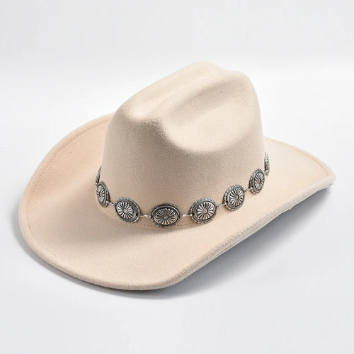 New Western Cowboy Hat for Women's Photo Props Cowgirl Jazz Hats Party