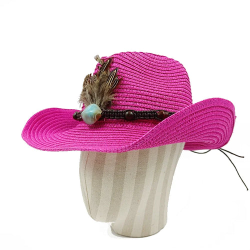 Cowboy Hat 2023 Summer Thin Straw Hat Men's Gentleman Women's Jazz