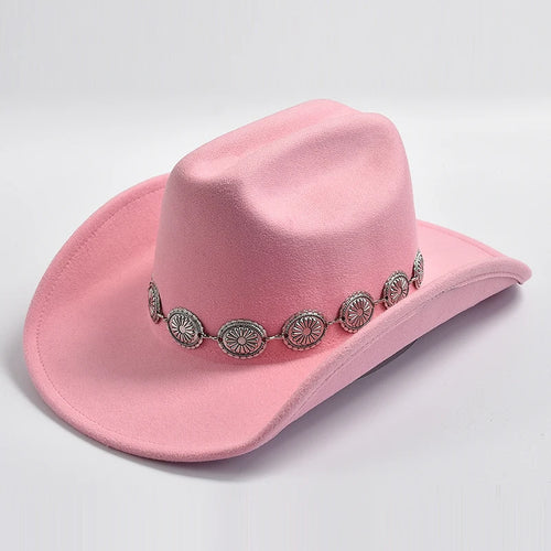 New Western Cowboy Hat for Women's Photo Props Cowgirl Jazz Hats Party