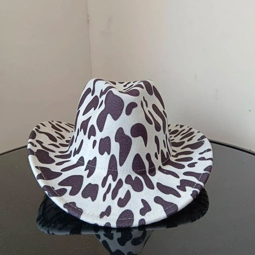 Cowboy hat cow head accessories cowboy hat monochrome felt hat men and