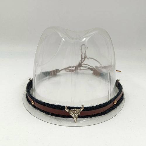 Fedora hat accessories, cow belt, men's and women's straw hat, cowboy