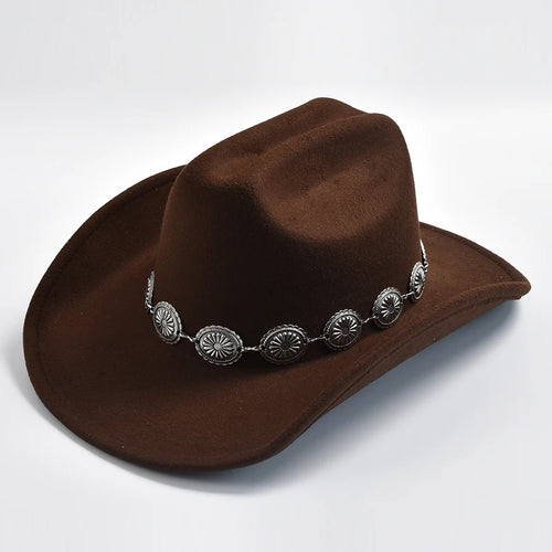 New Western Cowboy Hat for Women's Photo Props Cowgirl Jazz Hats Party