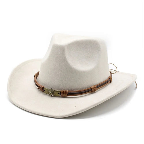 Western Cowboy Hat Jazz Knight Hats For Men Ethnic Style Felt Hats