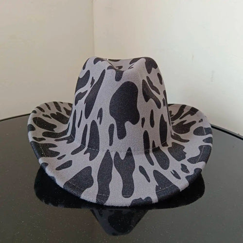Cowboy hat cow head accessories cowboy hat monochrome felt hat men and