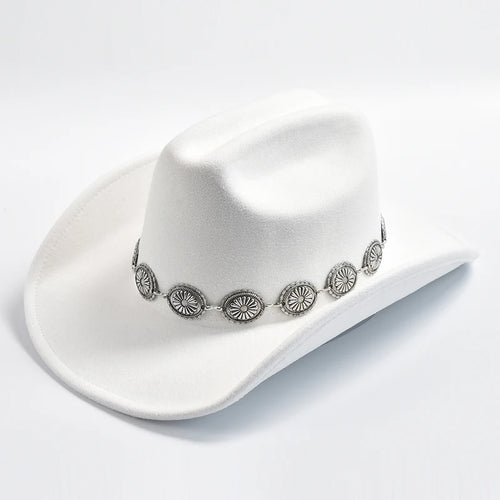 New Western Cowboy Hat for Women's Photo Props Cowgirl Jazz Hats Party